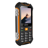 HAMMER Boost LTE 2,4" 256MB/64GB bővítési lehetőség Dual SIM csepp-, por- és ütésálló mobiltelefon - fekete/narancssárga