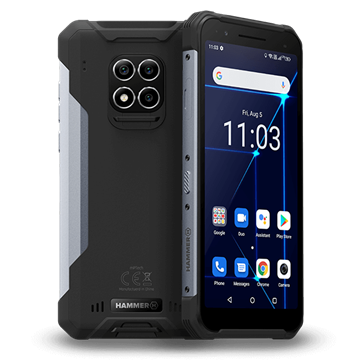 HAMMER Construction 6" LTE 6/128GB DualSIM okostelefon - ezüst - Használt, javított termék