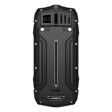 HAMMER Rock 2,4" Dual SIM csepp-, por- és ütésálló mobiltelefon - fekete - Bontott, dobozsérült termék