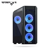 Chieftec Gaming Scorpion 3 RGB RGB LED ATX - GL-03B-OP - Fekete
