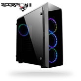 Chieftec Gaming Scorpion II RGB ATX RGB LED - GL-02B-OP - Fekete