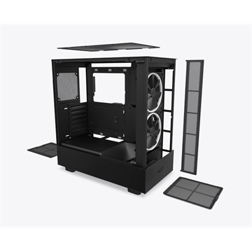 NZXT Midi - H5 Elite Edition - Matt fekete - CC-H51EB-01 - Dobozsérült termék