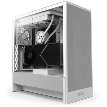 NZXT Midi - H5 Flow (2024) - Matt fehér - CC-H52FW-01