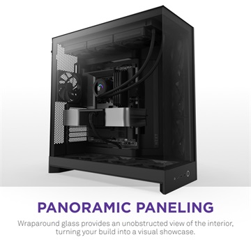 NZXT Midi - H9 Flow (2025) - Matt fekete - CM-H92FB-01