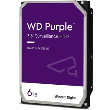 WD 3,5" 6TB SATA3 5400rpm 128MB Purple - WD62PURZ