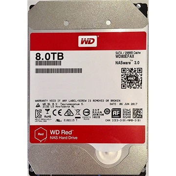 WD 3,5" 8TB SATA3 5400rpm 256MB Red - WD80EFAX
