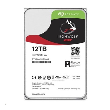 SEAGATE 3,5" 12TB SATA3 7200rpm 256MB Ironwolf PRO - ST12000NE0007 - REFURBISHED
