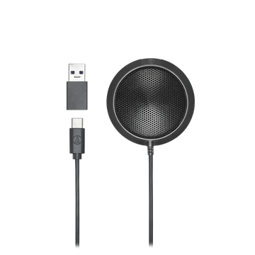 Audio-Technica ATR4697-USB Körsugárzó Kondenzátor Határmikrofon - Fekete
