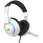 Baracuda BGH-021W HYDRA-W gamer fejhallgató mikrofonnal - RGB - fehér