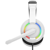 Baracuda BGH-021W HYDRA-W gamer fejhallgató mikrofonnal - RGB - fehér