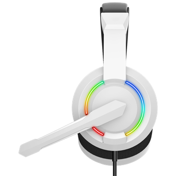 Baracuda BGH-021W HYDRA-W gamer fejhallgató mikrofonnal - RGB - fehér