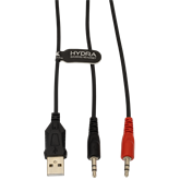 Baracuda BGH-021W HYDRA-W gamer fejhallgató mikrofonnal - RGB - fehér