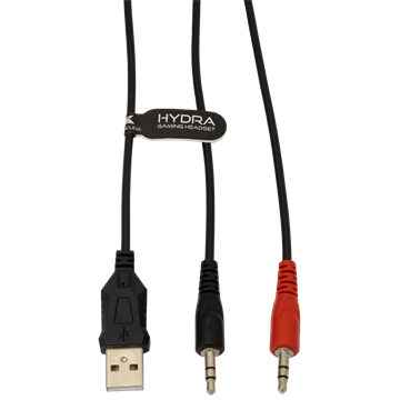 Baracuda BGH-021W HYDRA-W gamer fejhallgató mikrofonnal - RGB - fehér