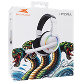 Baracuda BGH-021W HYDRA-W gamer fejhallgató mikrofonnal - RGB - fehér