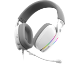 MARVO Pulz 70S vezetékes fejhallgató - fehér - RGB világítás