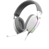 MARVO Pulz 70S vezetékes fejhallgató - fehér - RGB világítás