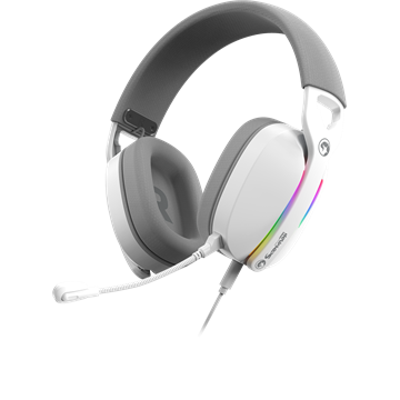 MARVO Pulz 70S vezetékes fejhallgató - fehér - RGB világítás