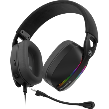MARVO Pulz 70S vezetékes fejhallgató - fekete - RGB világítás