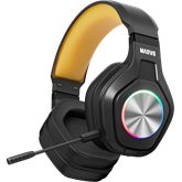 MARVO Pulz 80W vezeték nélküli fejhallgató - fekete - RGB világítás