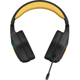 MARVO Pulz 80W vezeték nélküli fejhallgató - fekete - RGB világítás