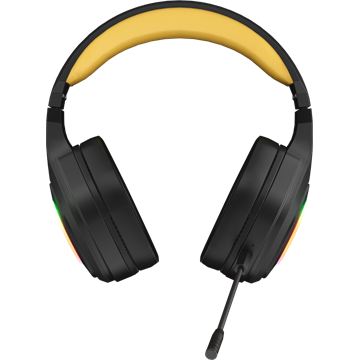 MARVO Pulz 80W vezeték nélküli fejhallgató - fekete - RGB világítás