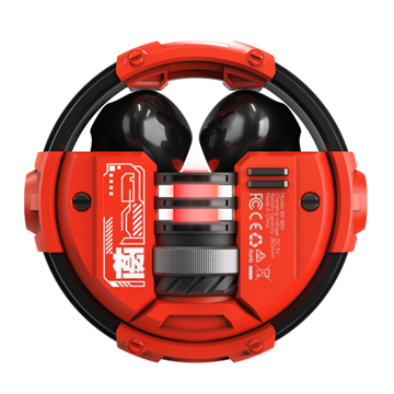 MARVO Pulz 80W vezeték nélküli fülhallgató - piros/fekete