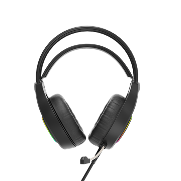 MARVO Tactic 30 vezetékes fejhallgató - fekete - RGB világítás