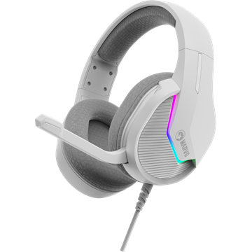 MARVO Tactic 40 vezetékes fejhallgató - fehér - RGB világítás