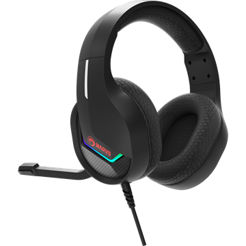 MARVO Tactic 40 vezetékes fejhallgató - fekete - RGB világítás