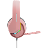 MARVO Tactic 40 vezetékes fejhallgató - rózsaszín - RGB világítás