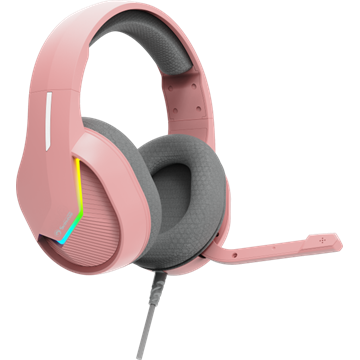 MARVO Tactic 40 vezetékes fejhallgató - rózsaszín - RGB világítás