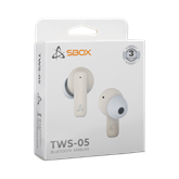 SBOX EB-TWS05-BE bluetooth v5.4 in-ear fülhallgató mikrofonnal - BR+EDR+BLE - bézs