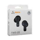 SBOX EB-TWS05-B bluetooth v5.4 in-ear fülhallgató mikrofonnal - BR+EDR+BLE - fekete