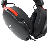 White Shark GH-2445B FOX gamer fejhallgató mikrofonnal - fekete