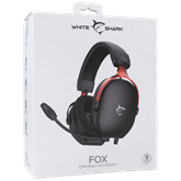 White Shark GH-2445B FOX gamer fejhallgató mikrofonnal - fekete