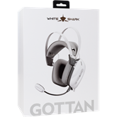 White Shark GH-2446W GOTTAN vezeték nélküli gamer fejhallgató mikrofonnal - fehér