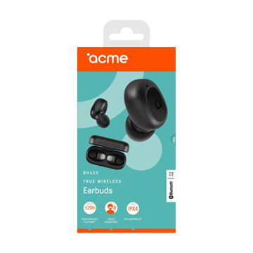 Acme BH420 True wireless  in-ear bluetooth fülhallgató - Fekete