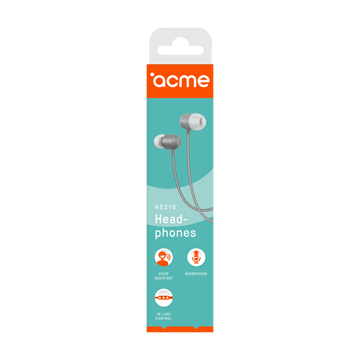 Acme HE21G Mikrofonos fülhallgató - szürke