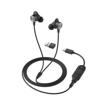 Logitech Zone Wired Earbuds zajszűrő mikrofonnal