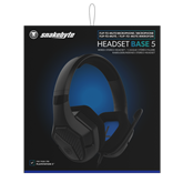 Snakebyte PS5 HeadSet Base 5 fejhallgató - fekete - Bontott termék