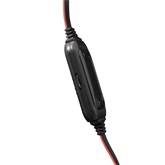 White Shark GH-2040 SERVAL gamer headset mikrofonnal - Fekete/Piros