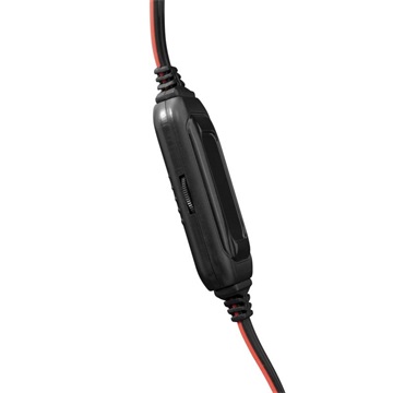 White Shark GH-2040 SERVAL gamer headset mikrofonnal - Fekete/Piros