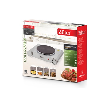 Zilan ZLN0535 1 személyes elektromos főzőlap - 18,5cm - 1500W - INOX