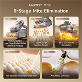 UWANT M700 vezetékes kézi matracporszívó - szürke