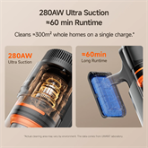 UWANT V600 vezeték nélküli kézi porszívó - szürke