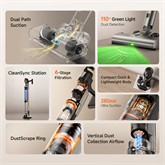 UWANT V600 vezeték nélküli kézi porszívó - szürke