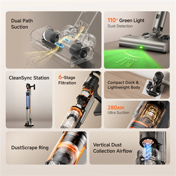 UWANT V600 vezeték nélküli kézi porszívó - szürke