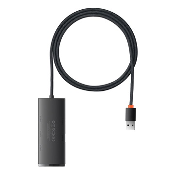 Baseus Lite 4-Port USB Type-A HUB dokkoló állomás, 1m, fekete