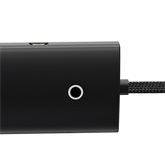 Baseus Lite 4-Port USB Type-A HUB dokkoló állomás, 1m, fekete