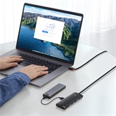 Baseus Lite 4-Port USB Type-A HUB dokkoló állomás, 1m, fekete